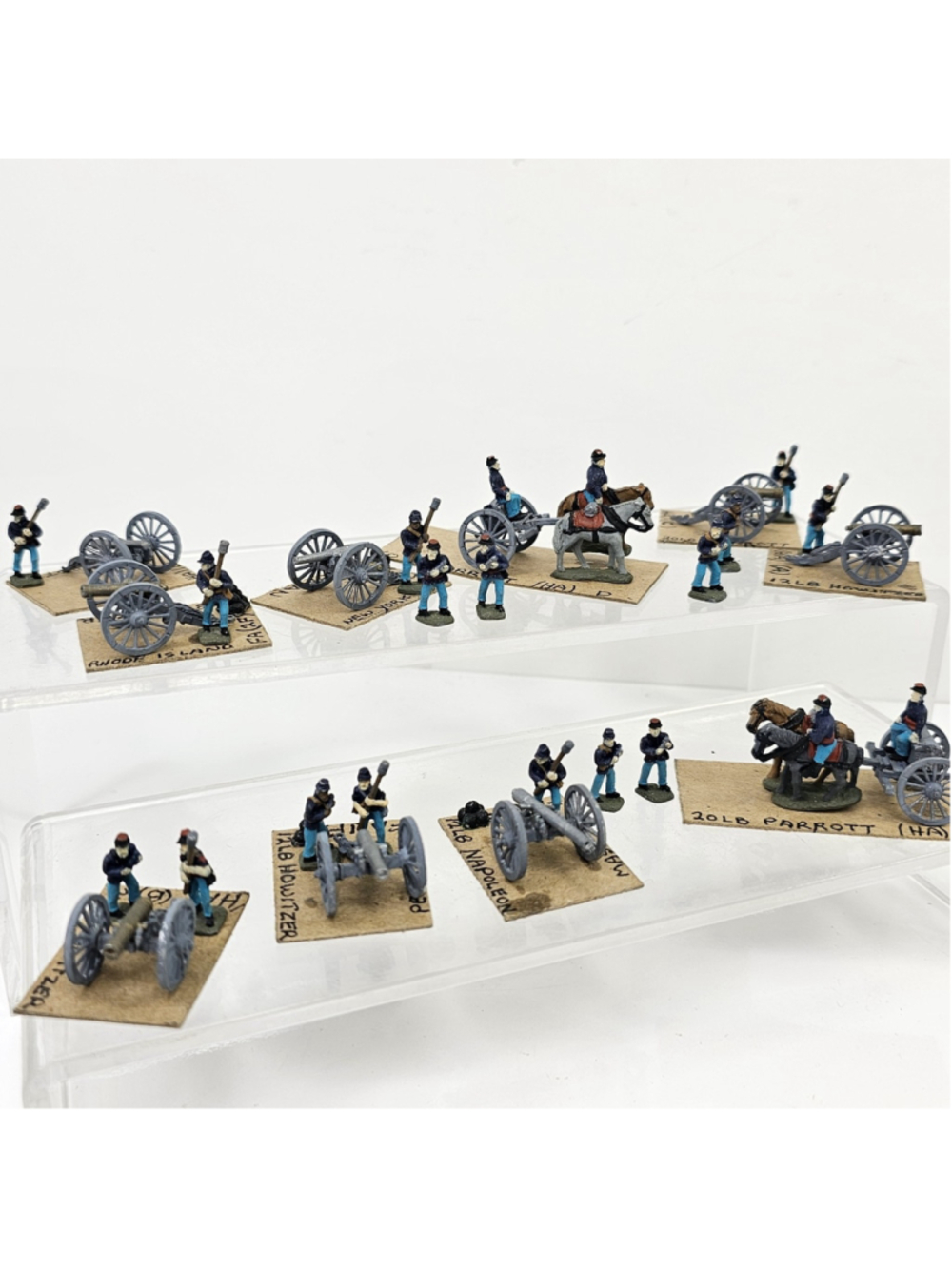 Vintage Hand Painted Lead Soldier Artillery Cannon Lot Military Miniatures Horse